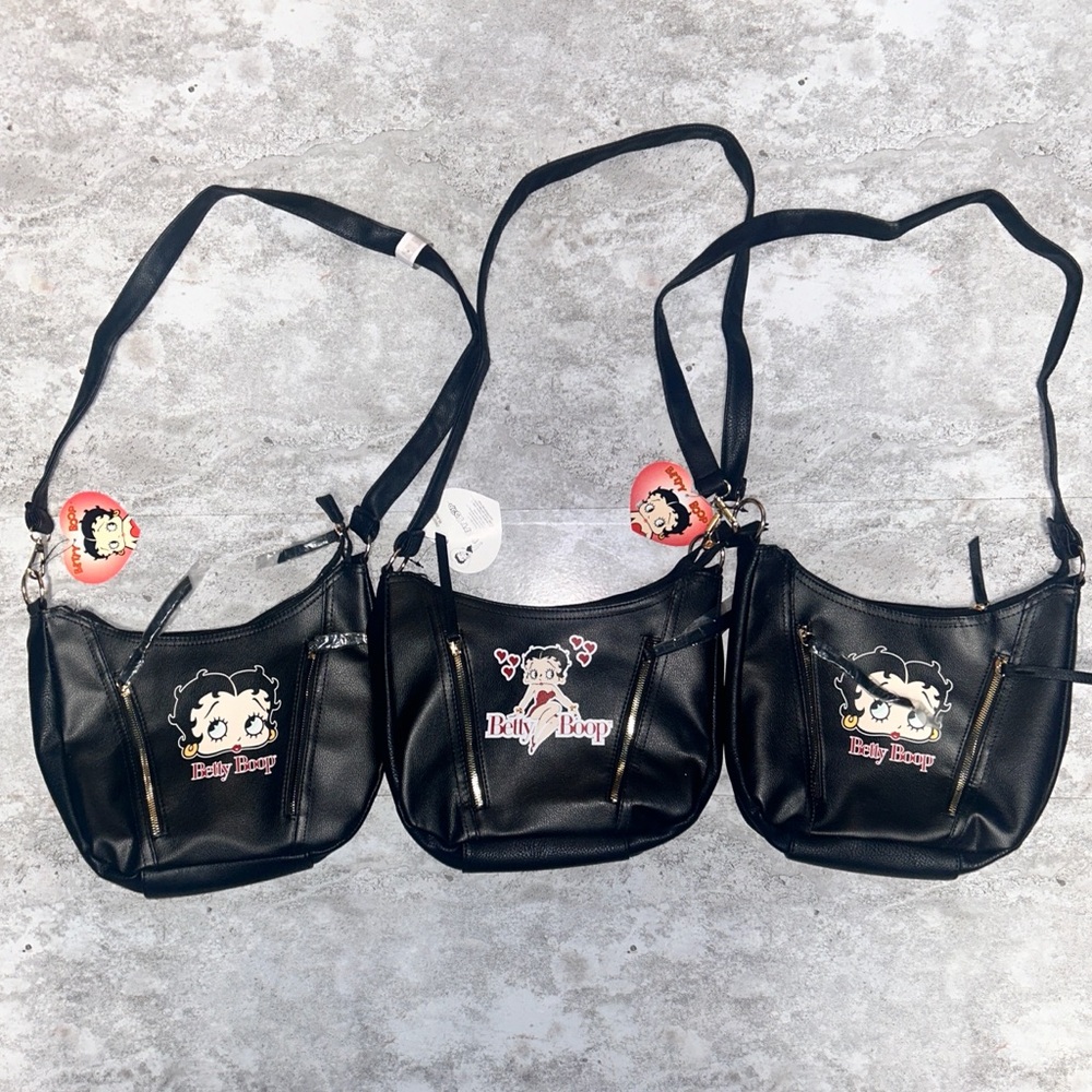 BRAND NEW Betty Boop Black Shoulder Bag BUNDLE